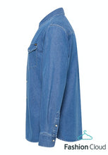 Load image into Gallery viewer, Mustang mid blue denim shirt
