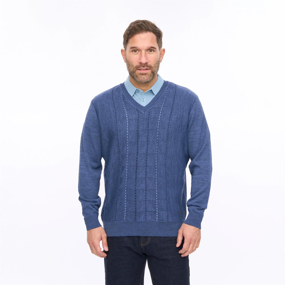 Gabicci blue v-neck jumper