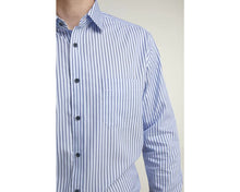 Load image into Gallery viewer, Double Two blue striped shirt
