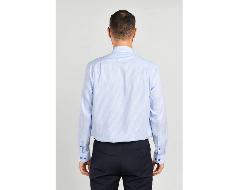 Paradigm blue check long sleeve shirt