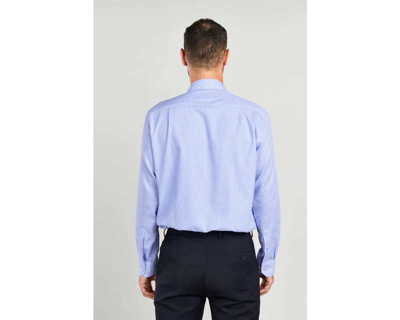 Paradigm blue check formal shirt