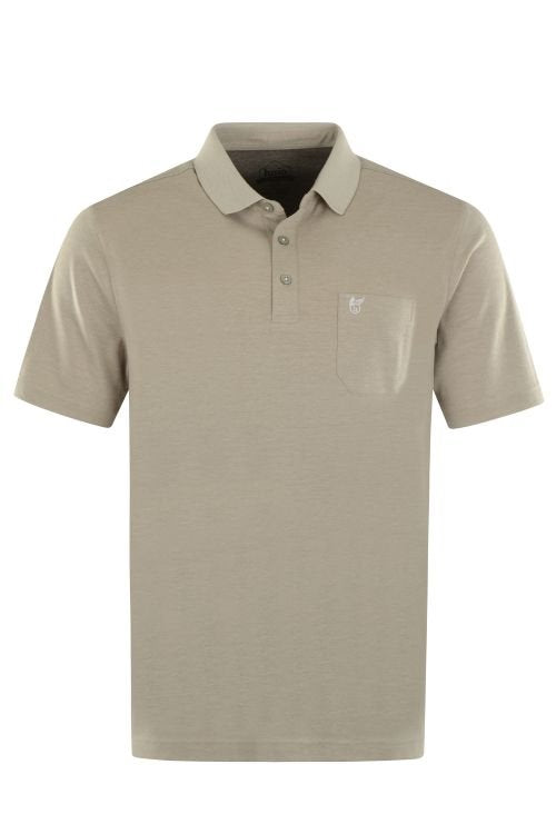 Hajo beige pique polo