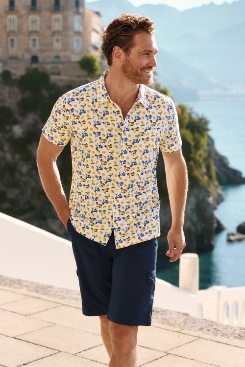 Hajo navy cargo shorts