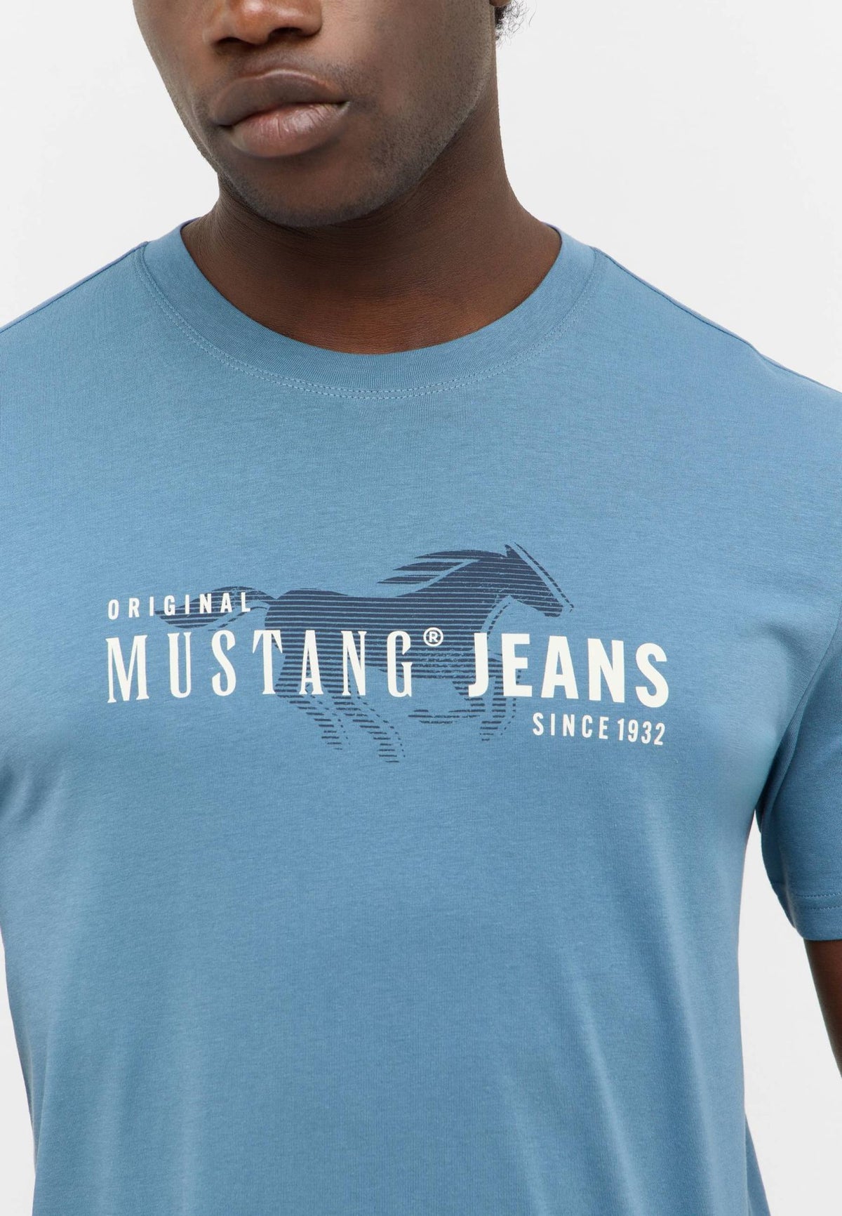 Mustang blue t-shirt