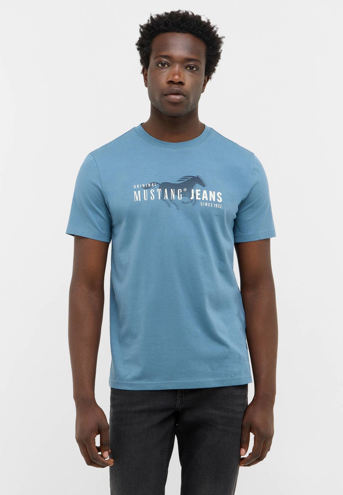 Mustang blue t-shirt