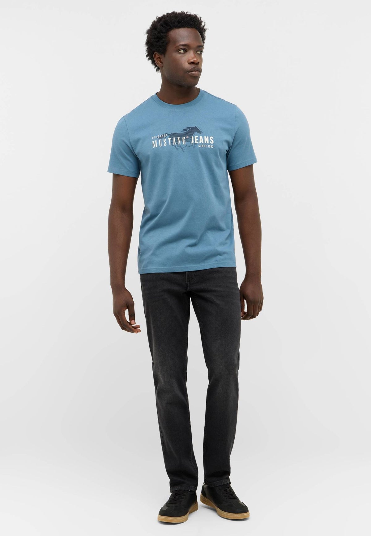 Mustang blue t-shirt