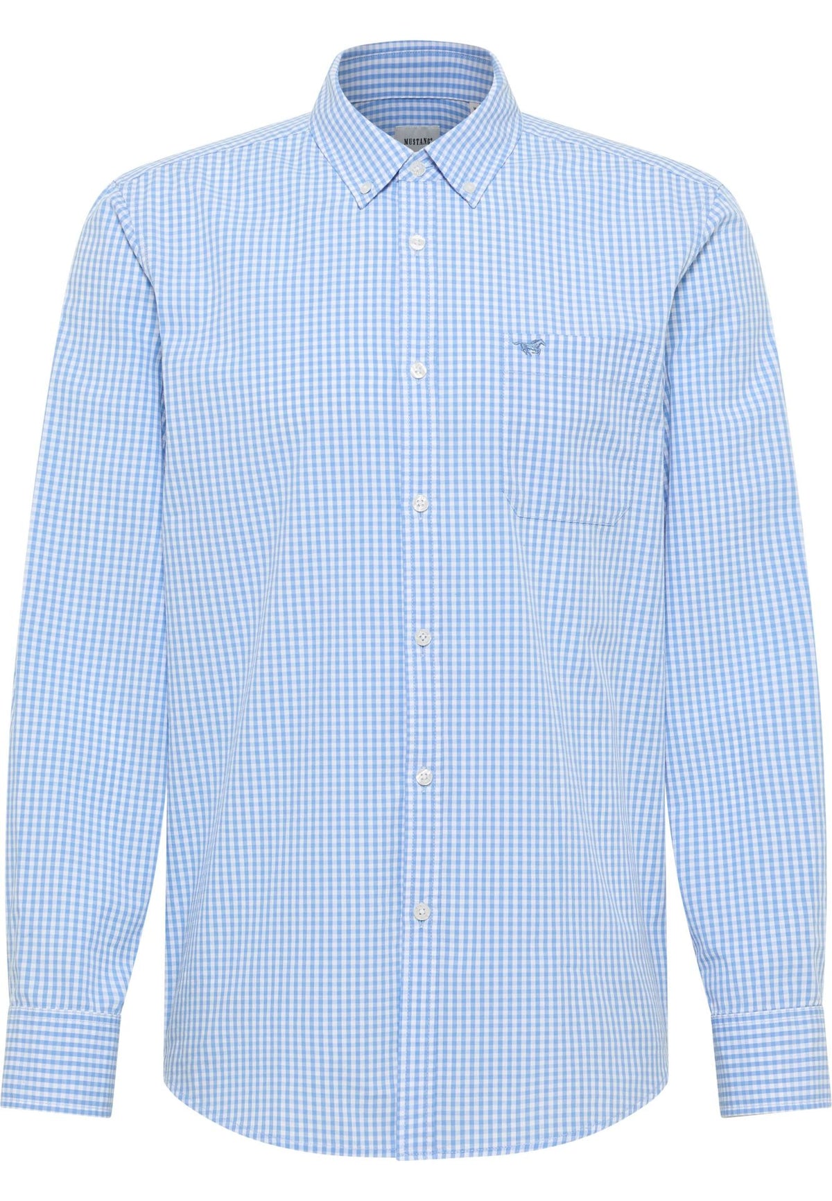 Mustang light blue check shirt