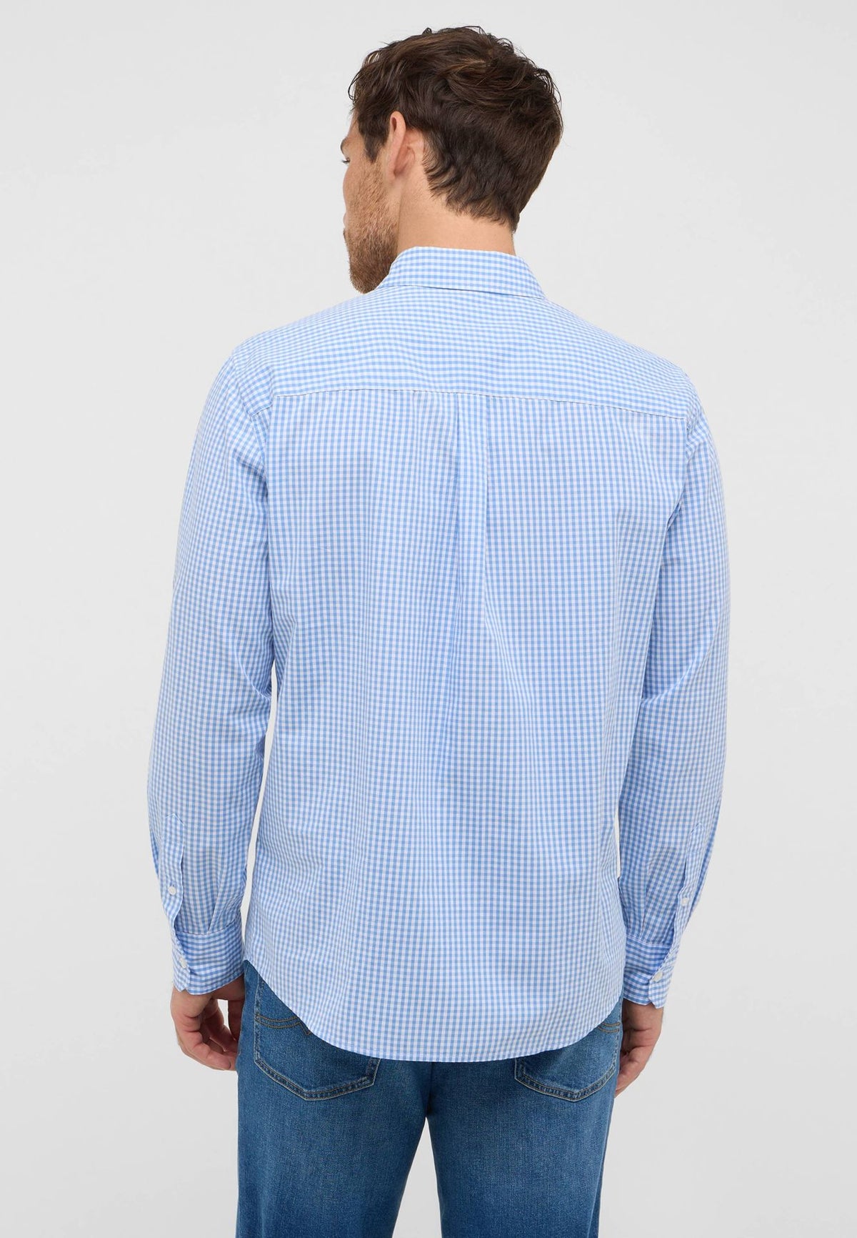 Mustang light blue check shirt
