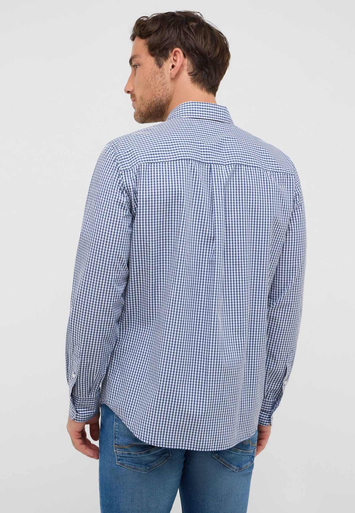 Mustang navy check shirt