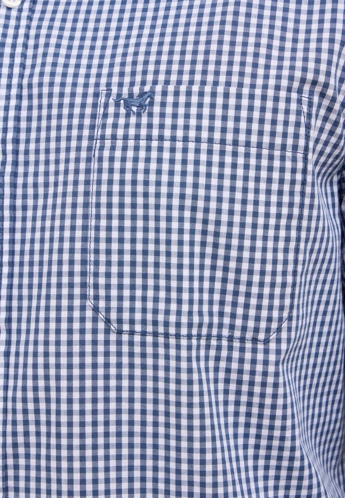 Mustang navy check shirt