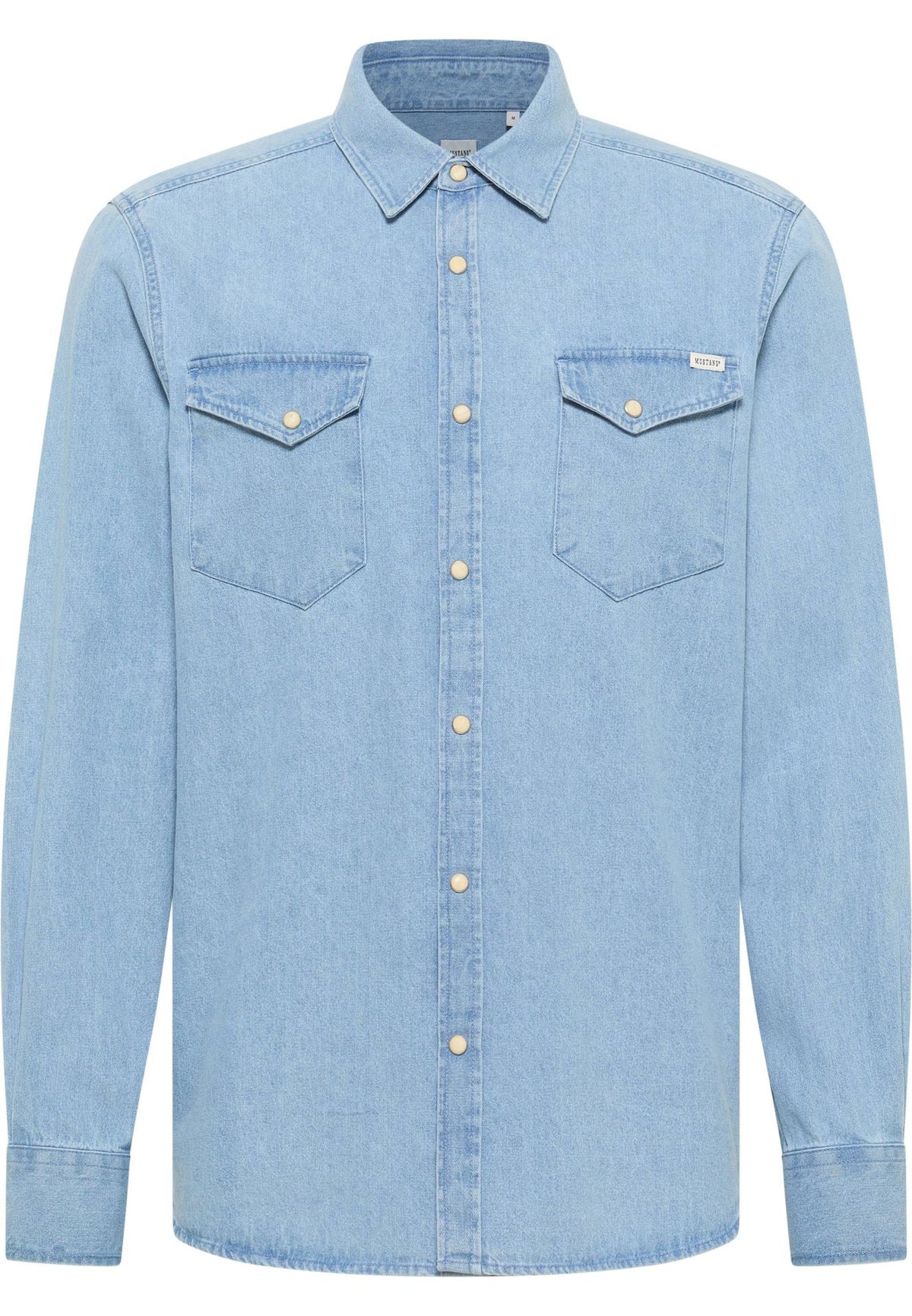Mustag light blue denim shirt