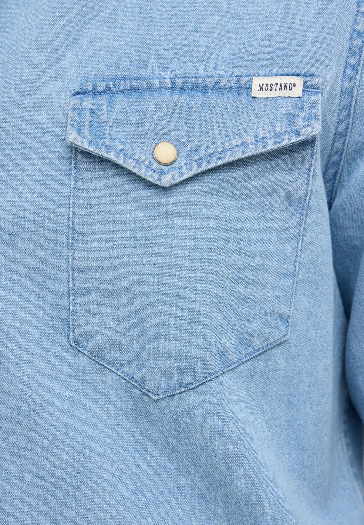 Mustang light blue denim shirt