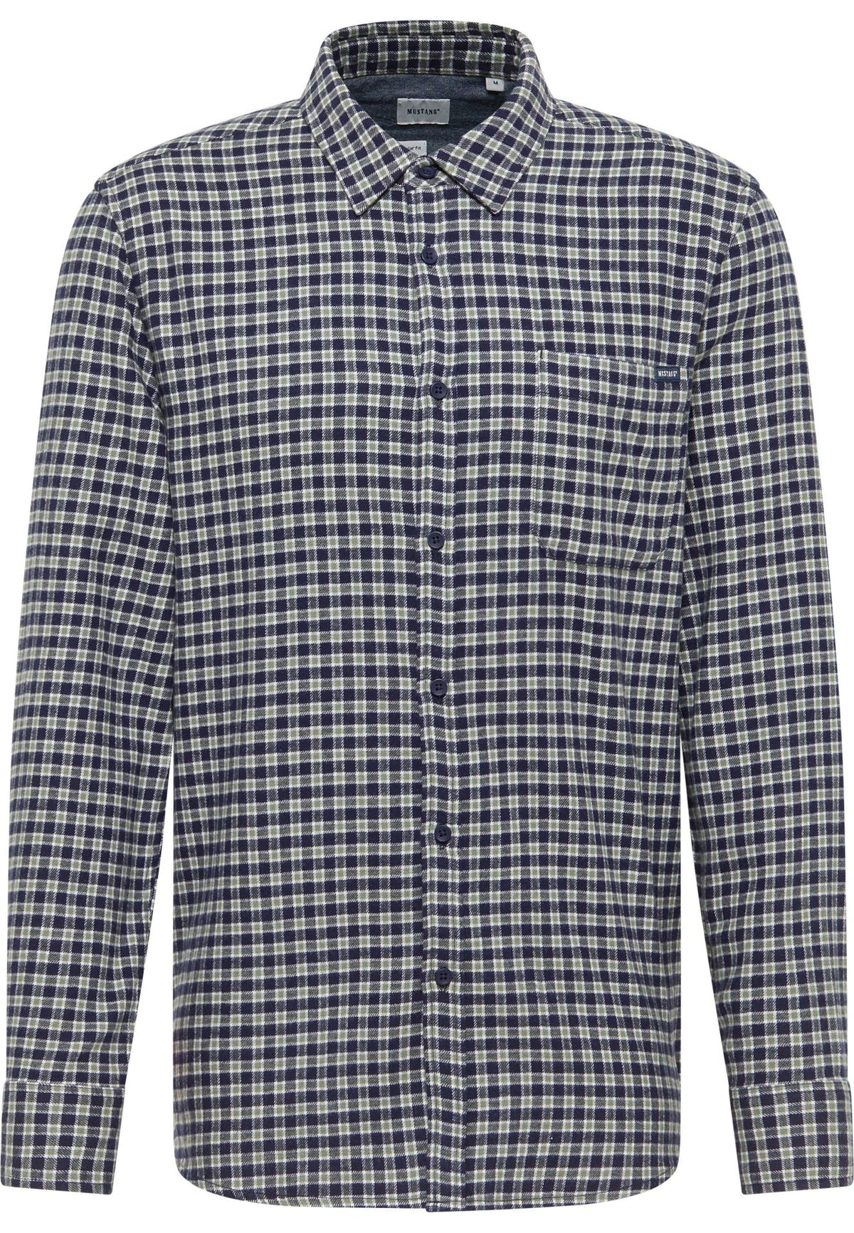 Mustang navy check shirt