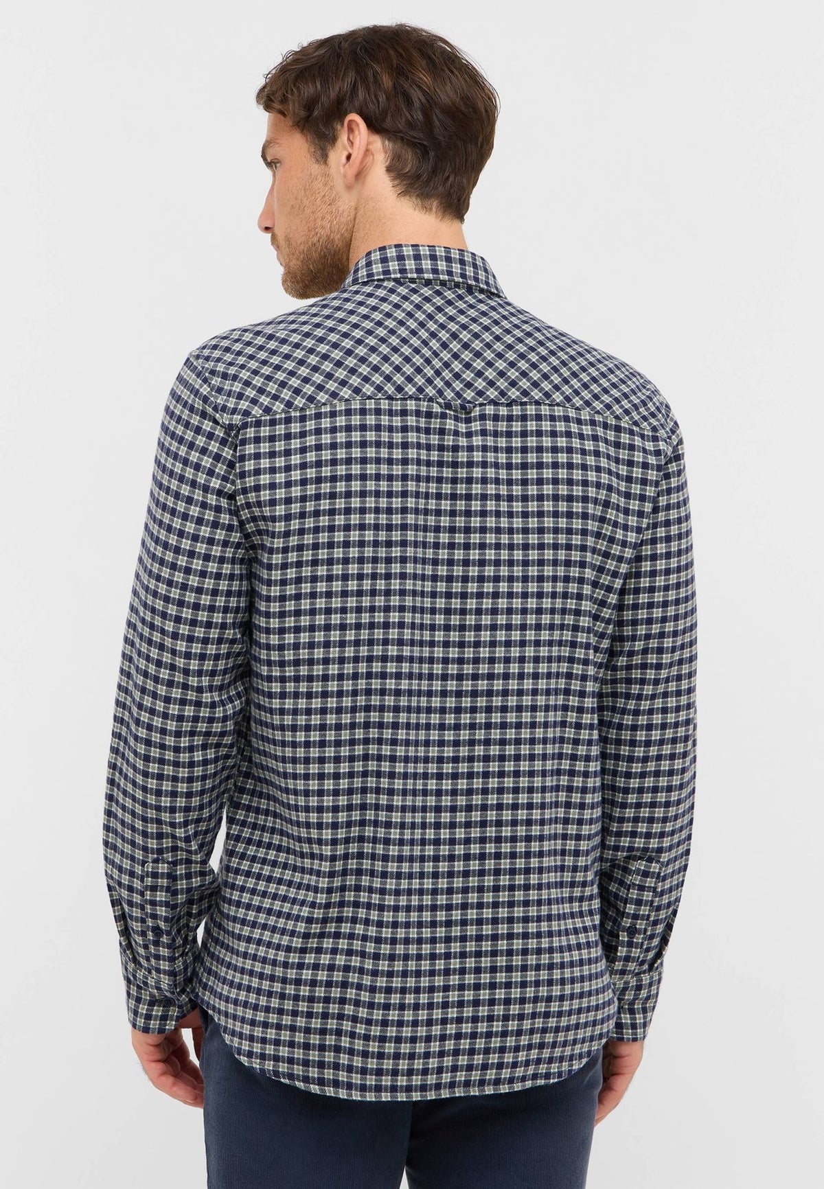 Mustang navy check shirt