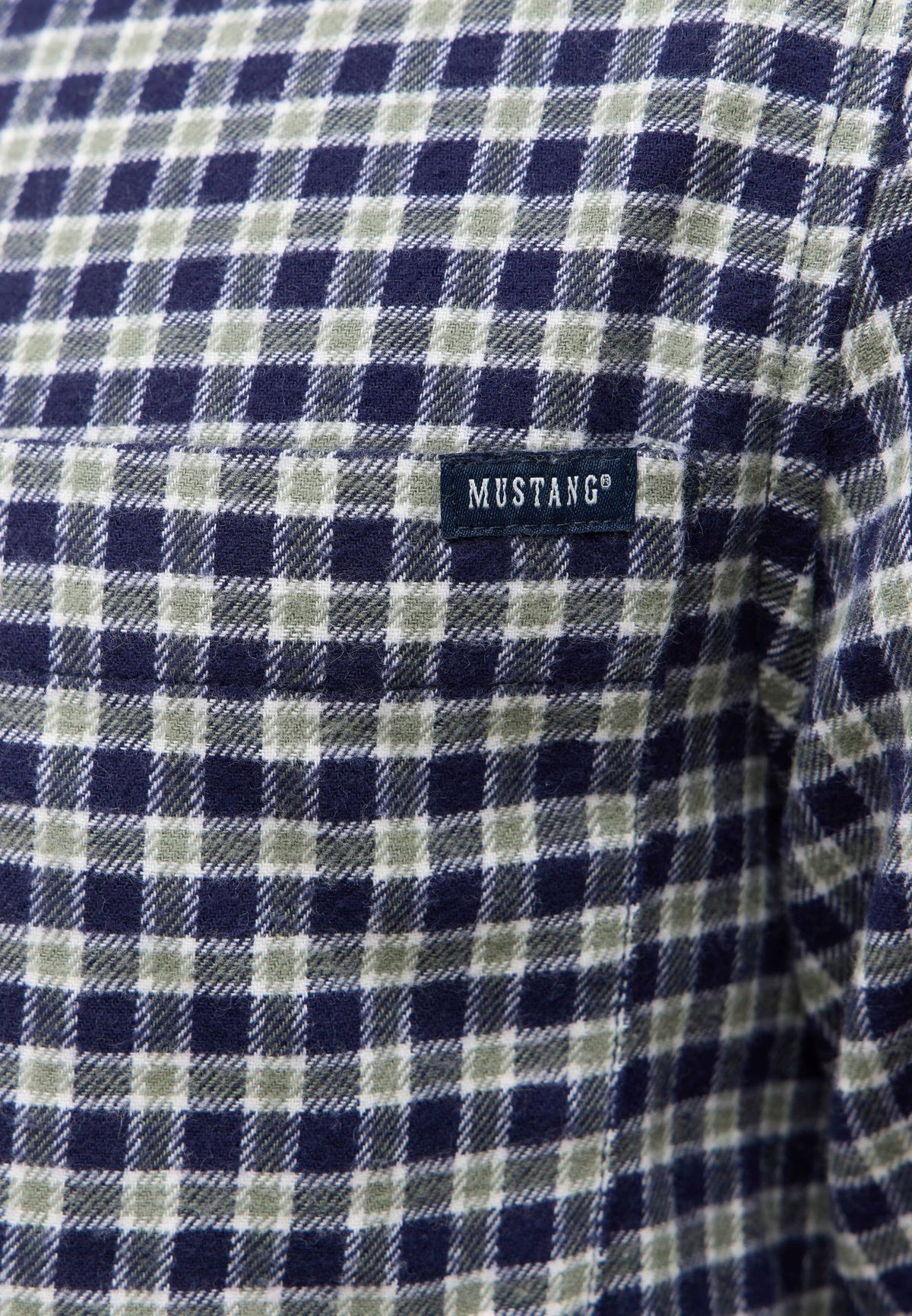 Mustang navy check shirt