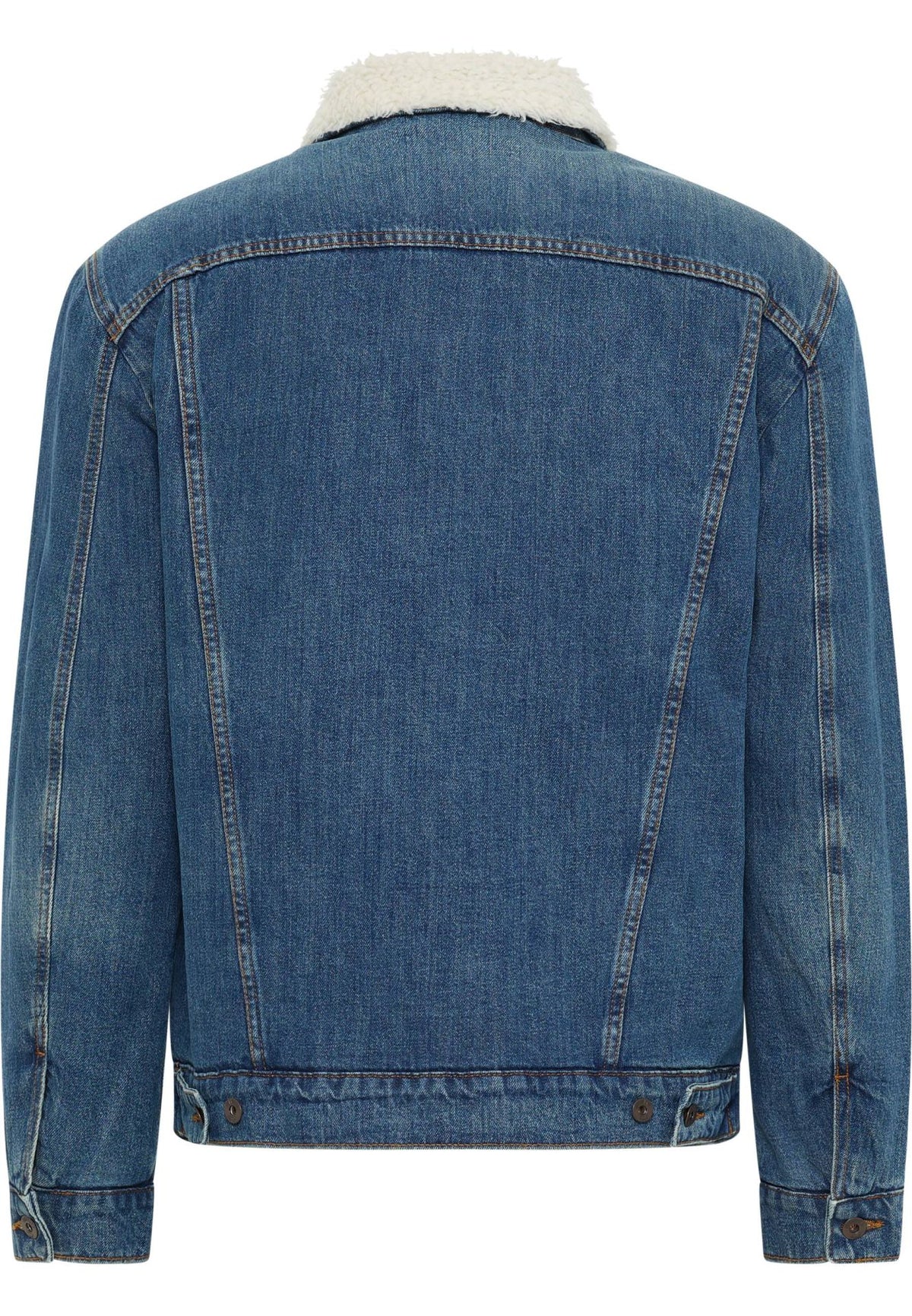 Mustang blue fur lined denim jacket