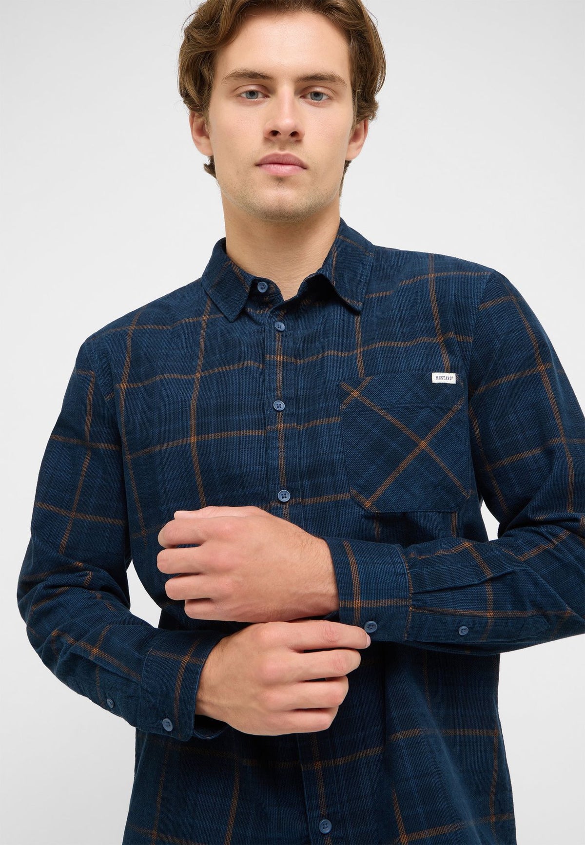 Mustang green check shirt