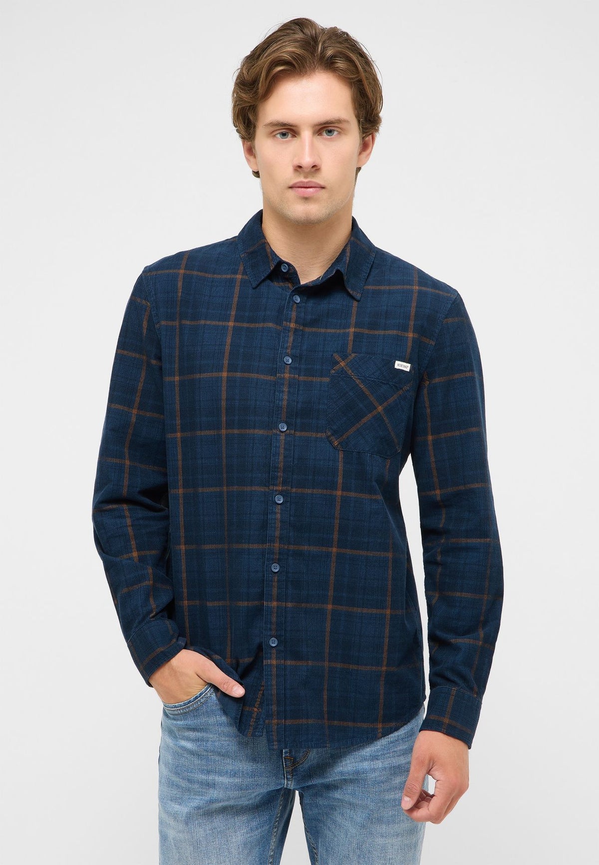 Mustang green check shirt
