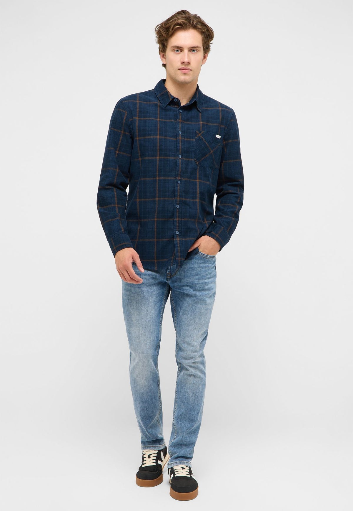 Mustang green check shirt