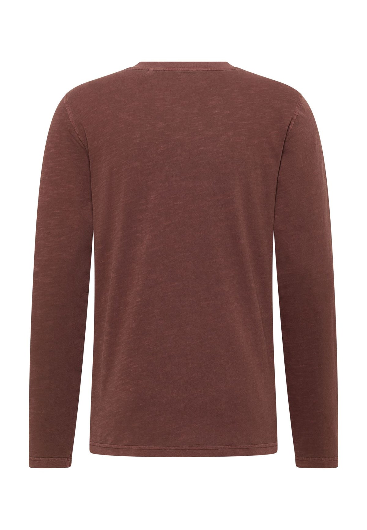 Mustang wine long sleeve grandad t-shirt
