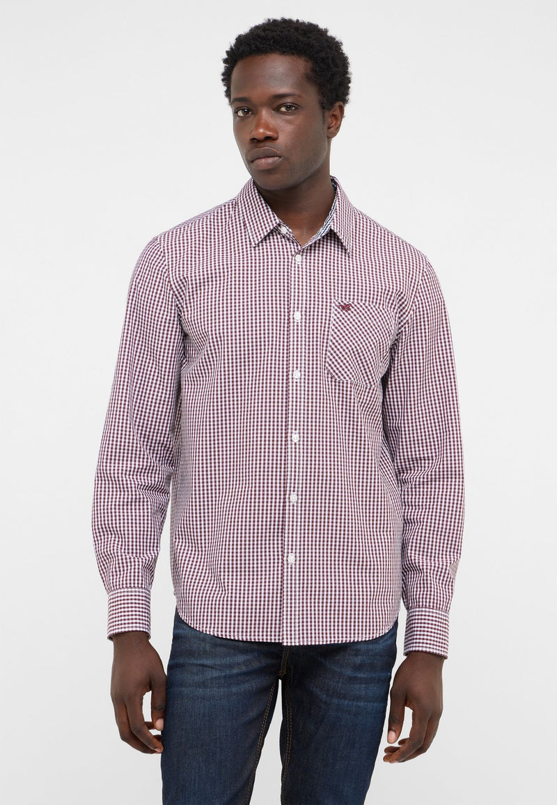 Mustang wine check shirt