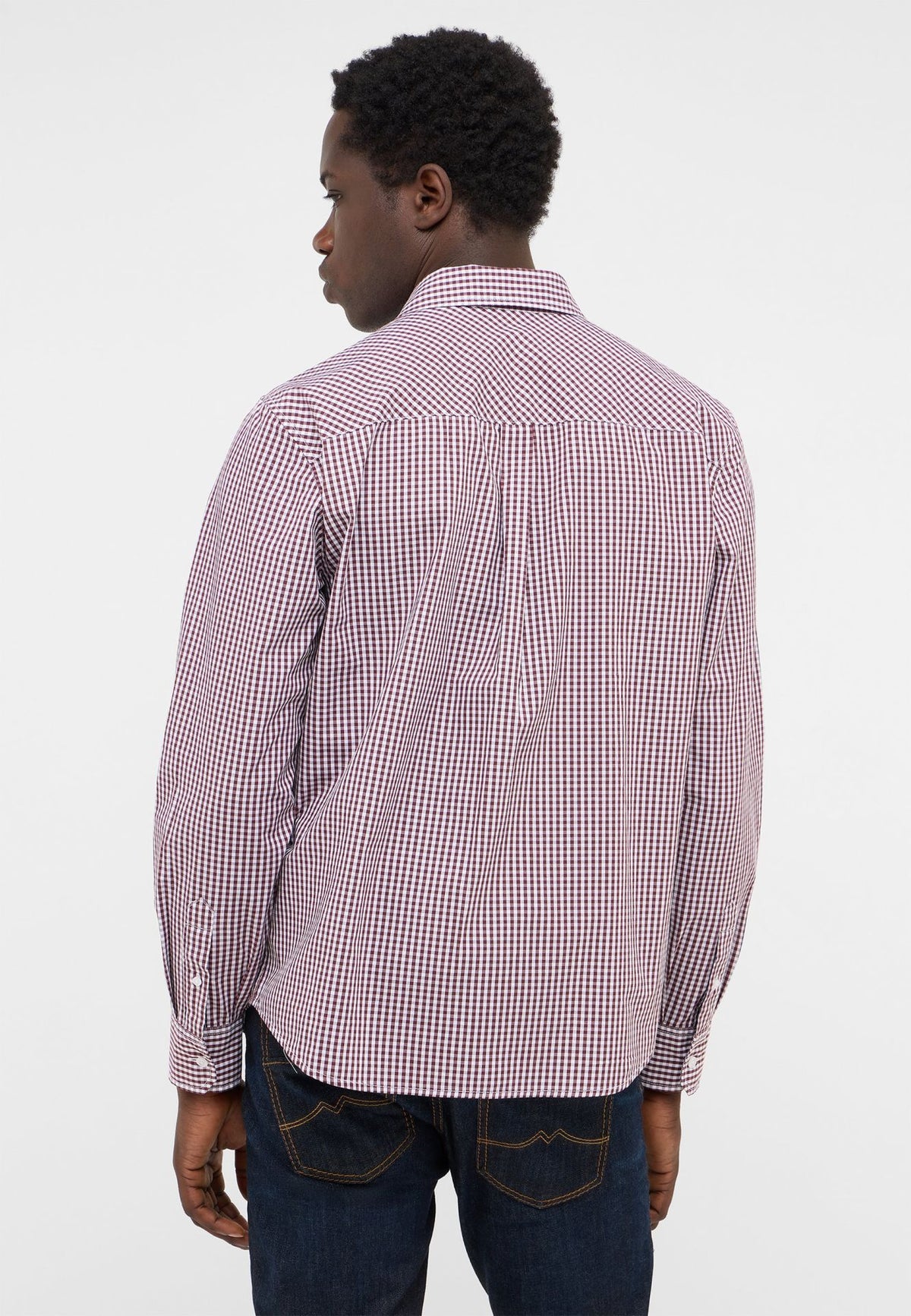 Mustang wine check shirt
