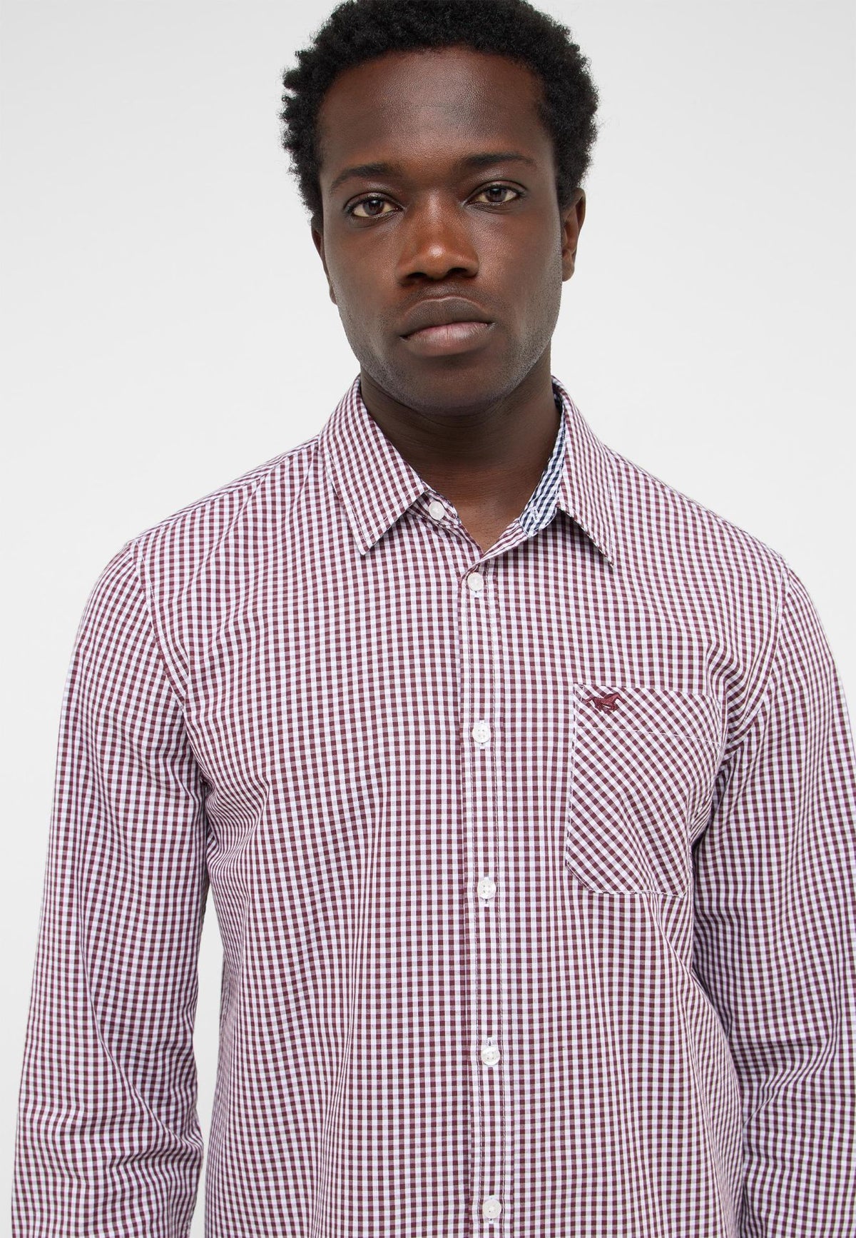 Mustang wine check shirt