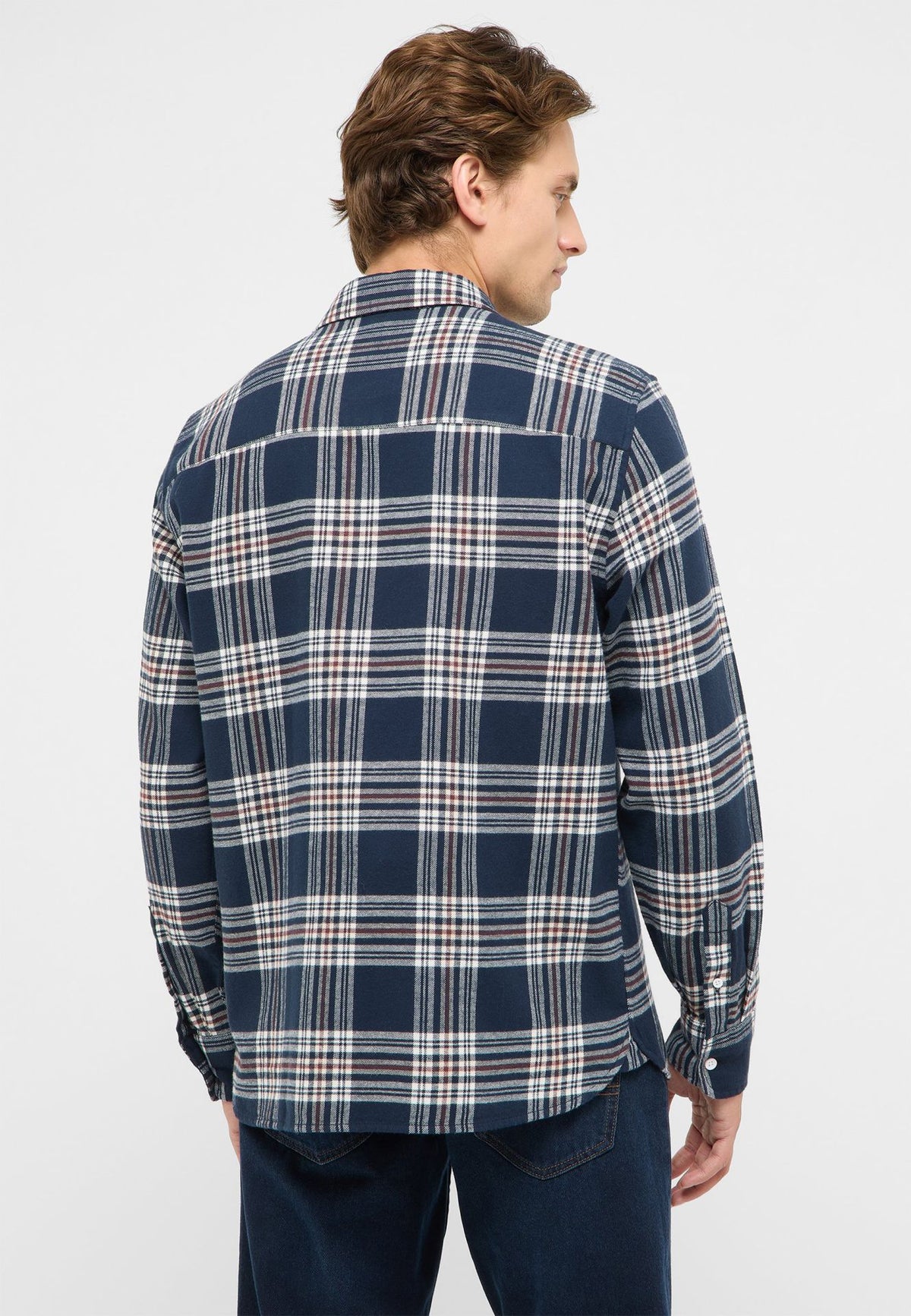 Mustang navy check shirt