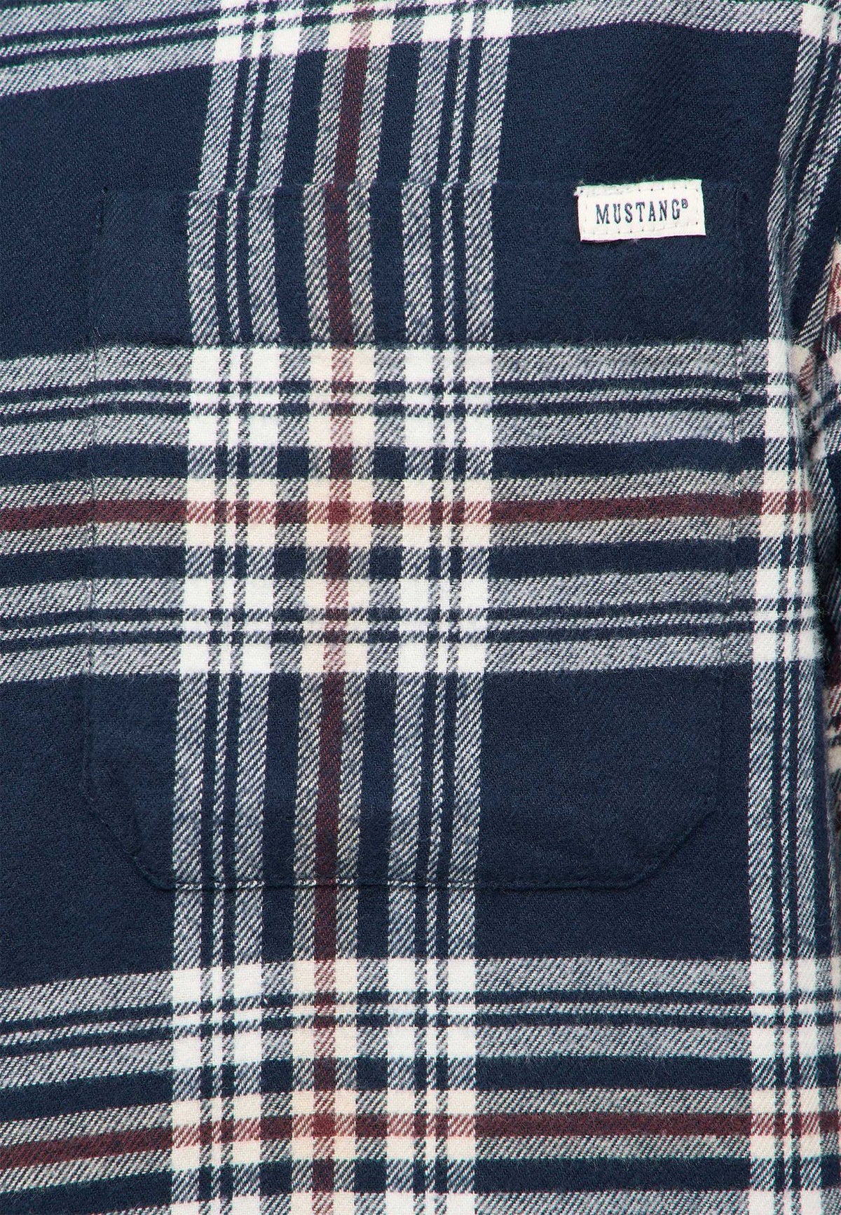 Mustang navy check shirt