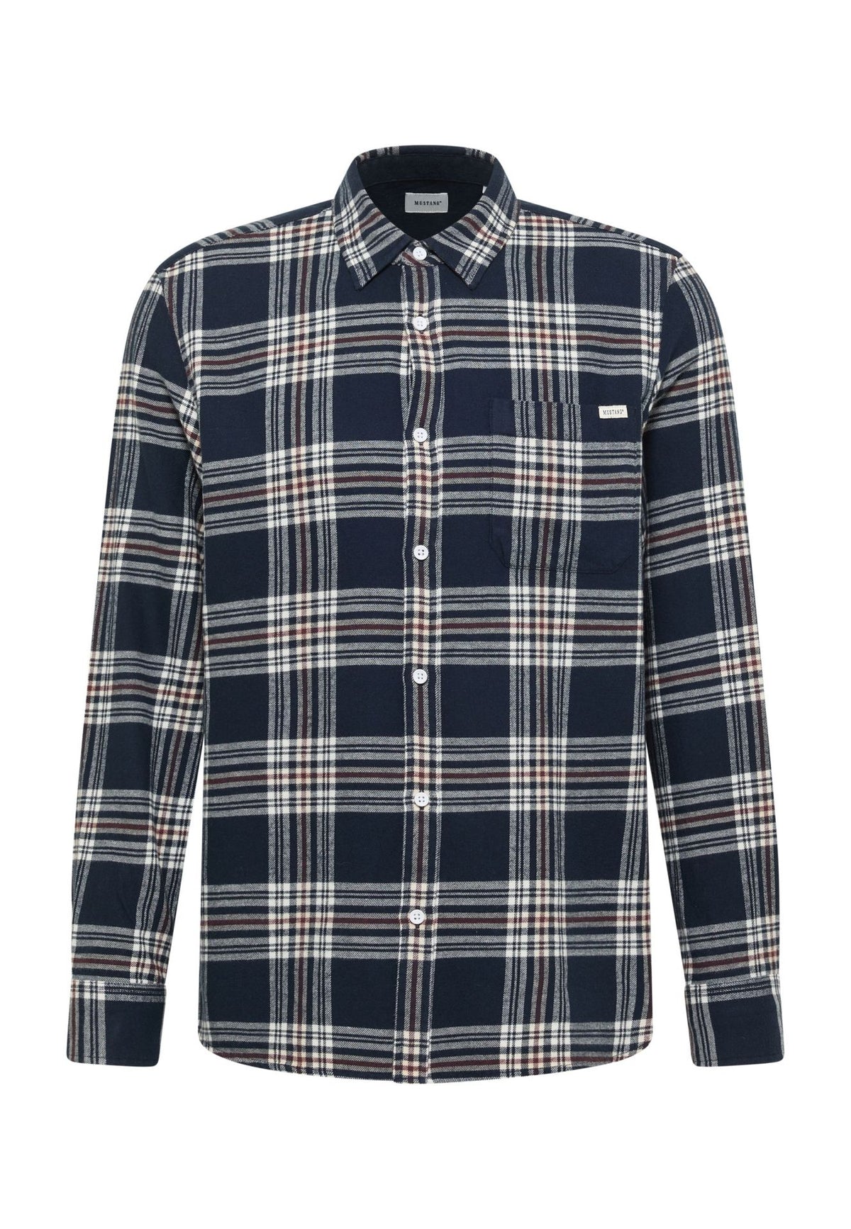Mustang navy check shirt