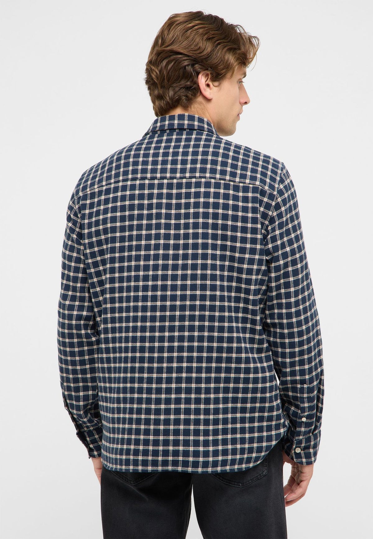 Mustang navy check shirt