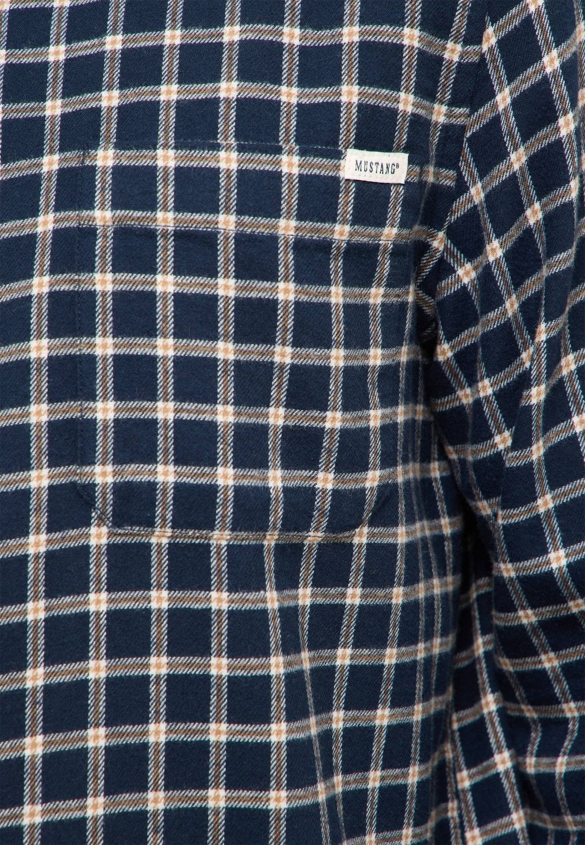 Mustang navy check shirt