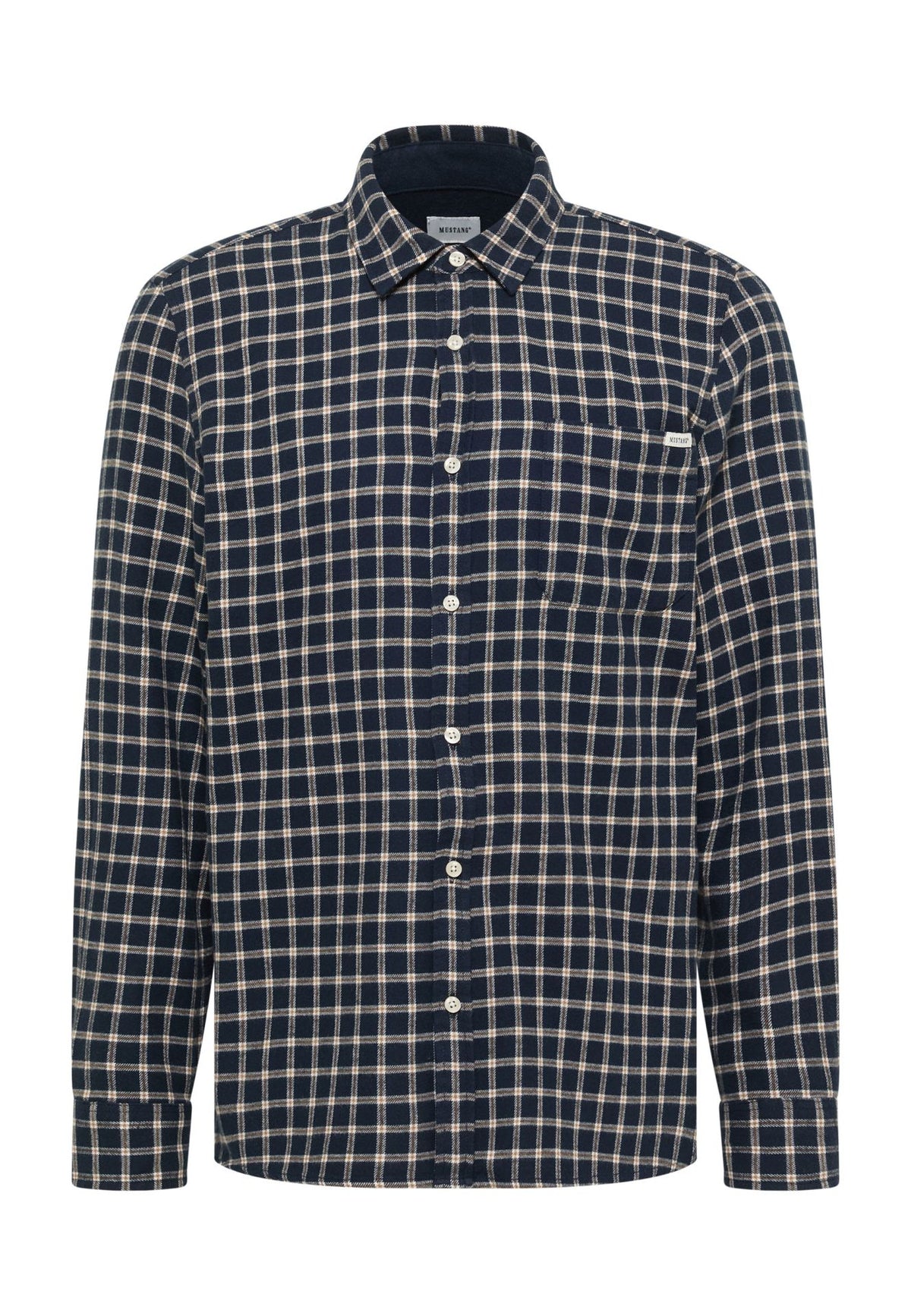 Mustang navy check shirt