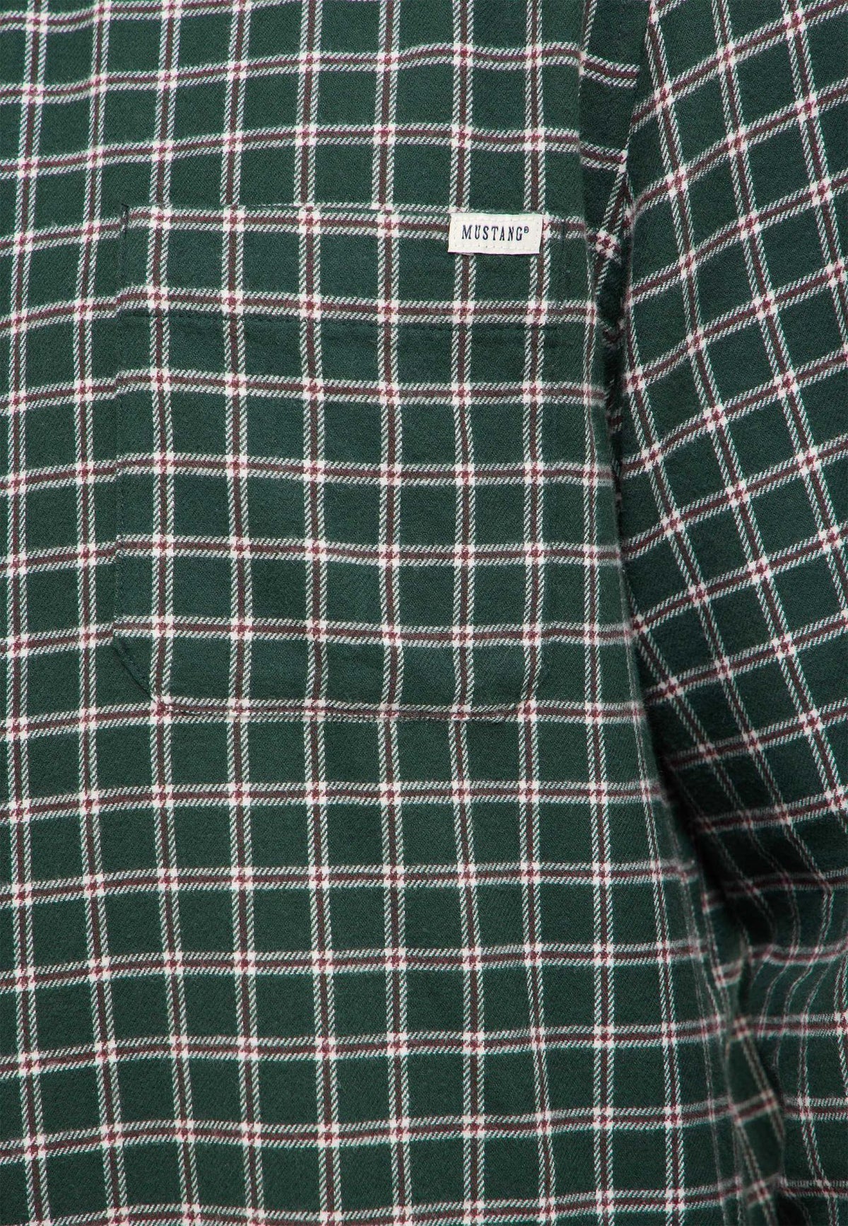 Mustang green check shirt