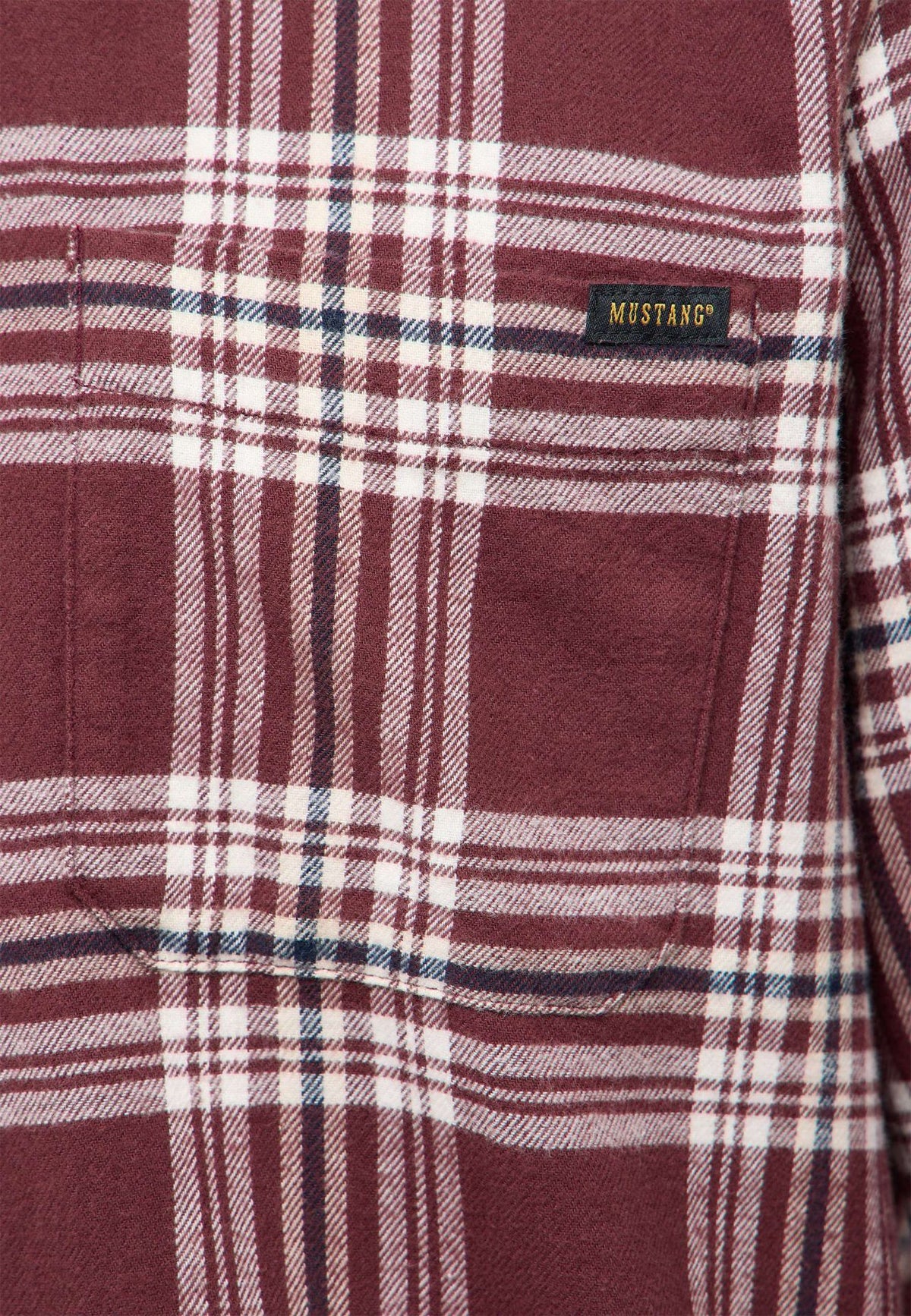 Mustang wine check shirt