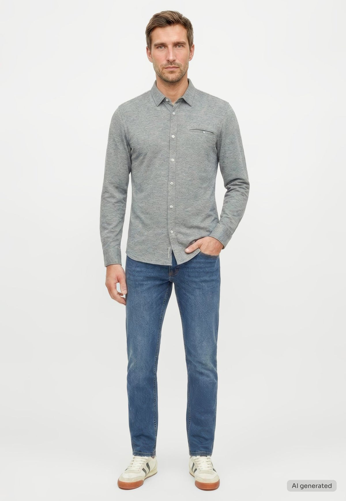Mustang navy shirt