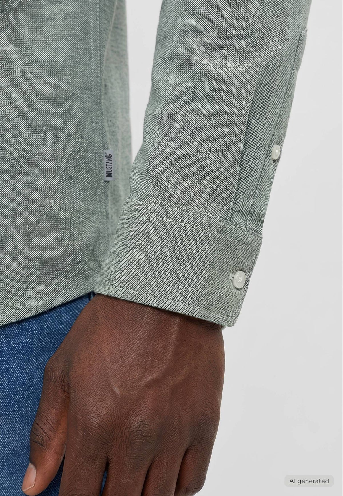Mustang green shirt