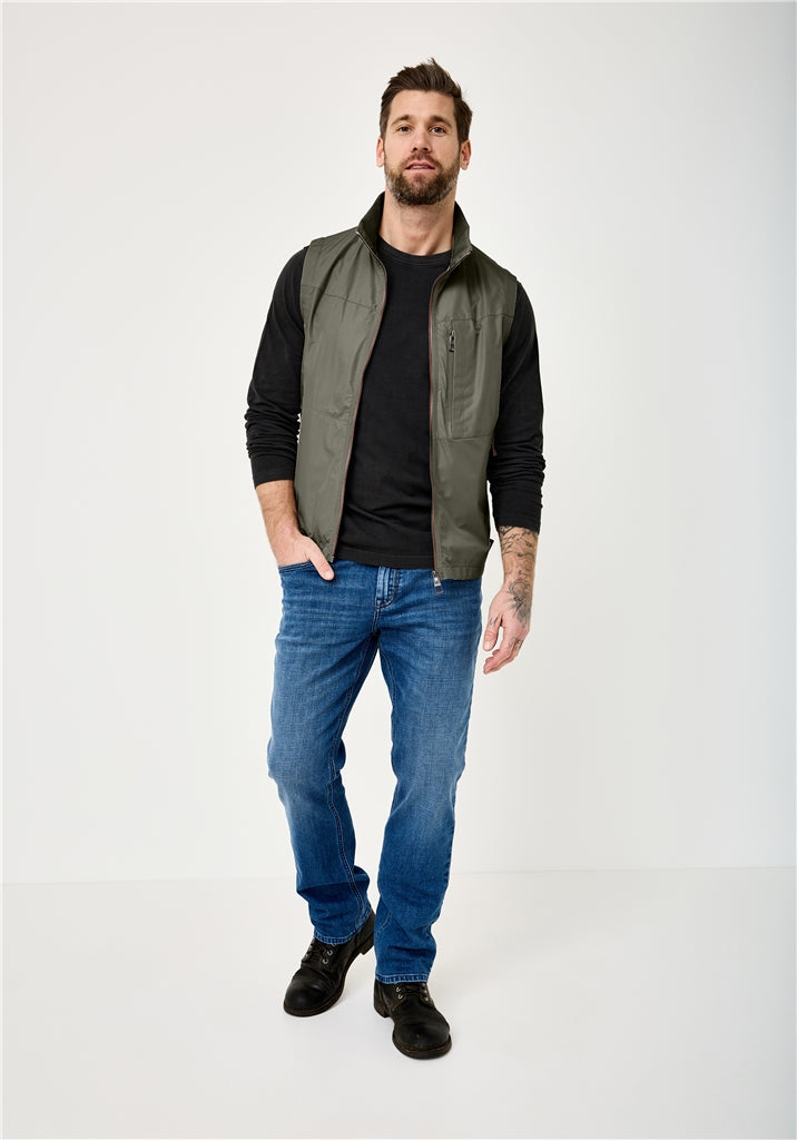 Redpoint lightweight green sleeveless jacket