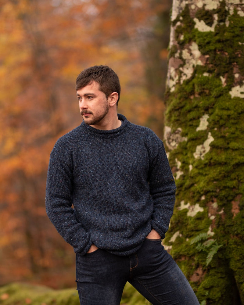 Rossan blue wool jumper