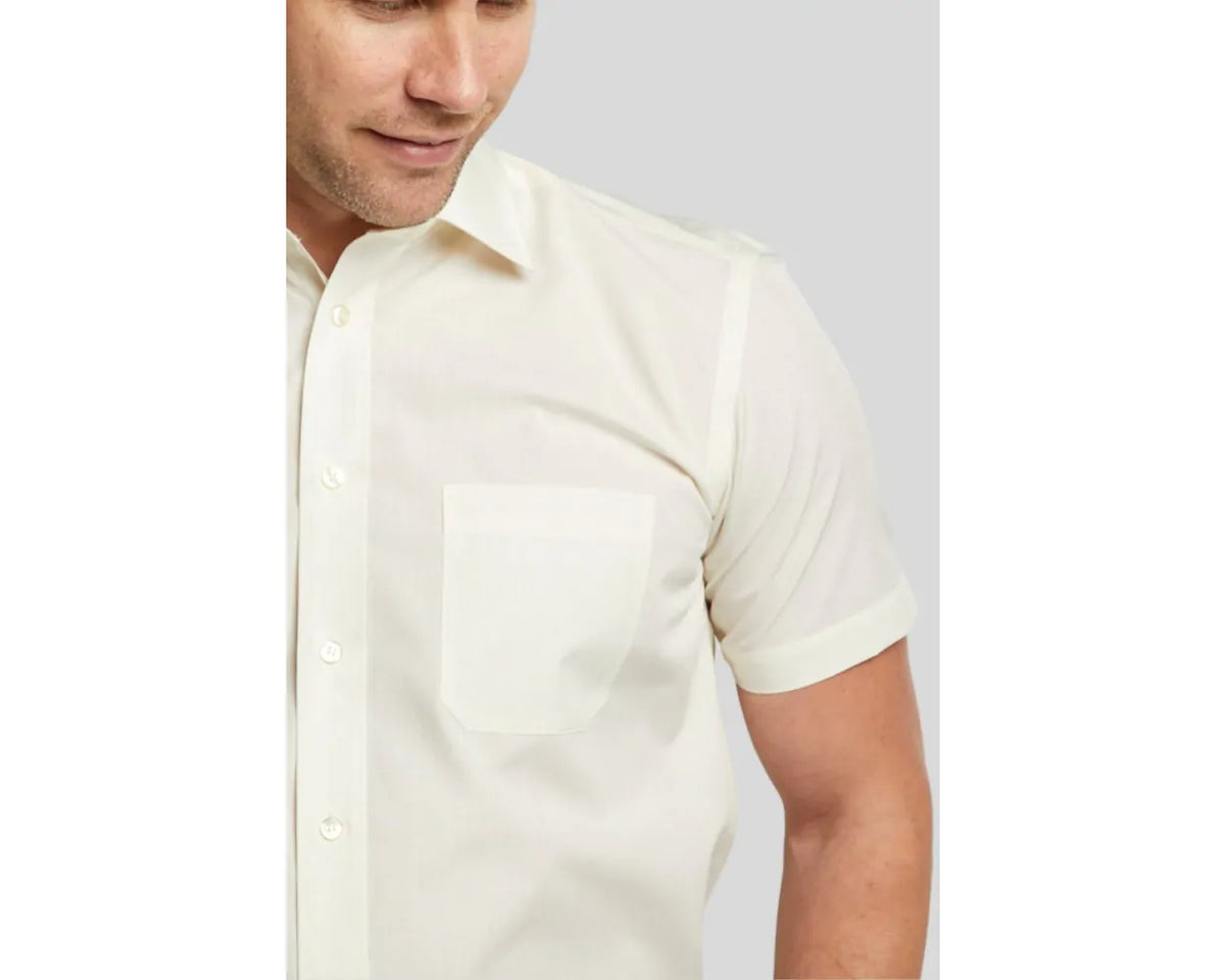 Double Two short sleeve cream shirt