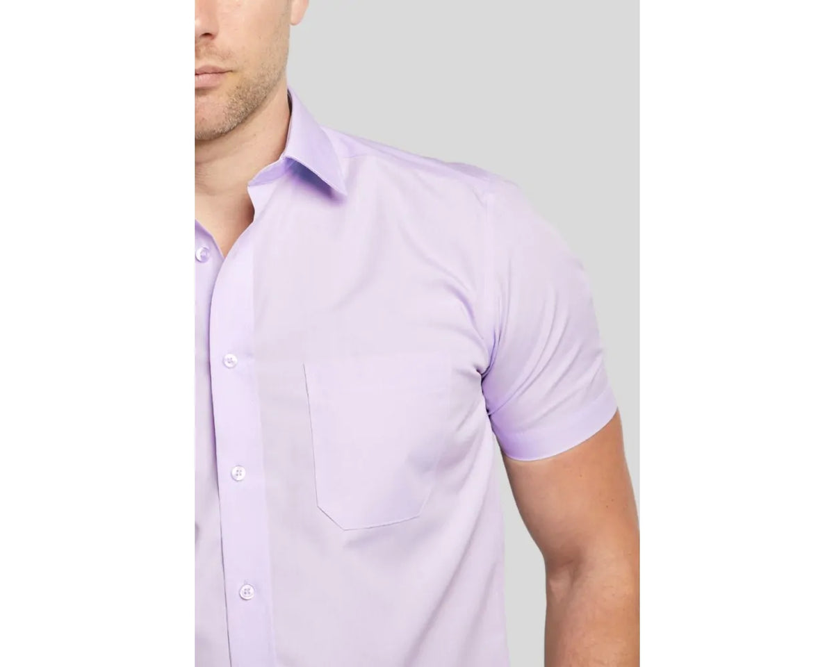 Double Two short sleeve purple shirt