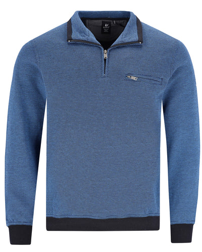 Hajo blue polo sweatshirt