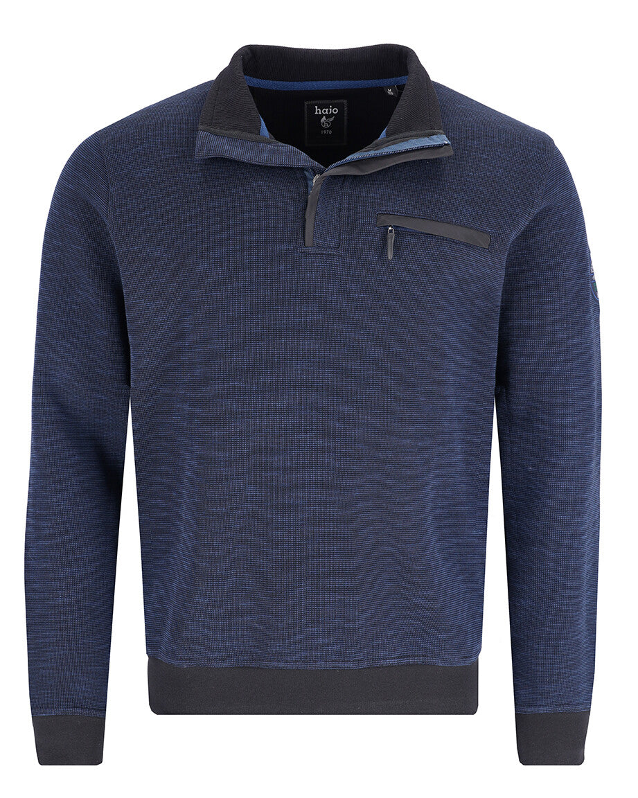 Hajo navy 1/4 zip sweatshirt