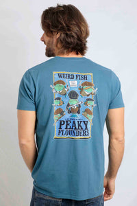 Weird Fish blue t-shirt