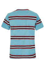 Load image into Gallery viewer, Weird Fish blue striped t-shirt
