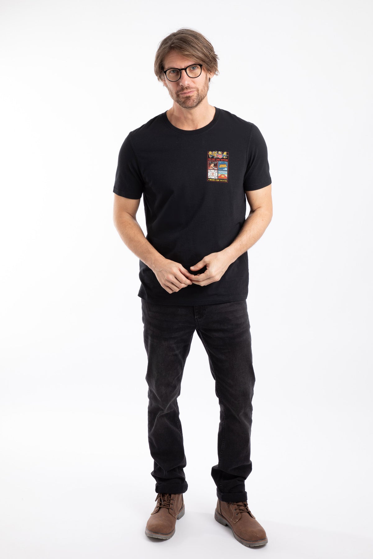 Weird Fish black t-shirt