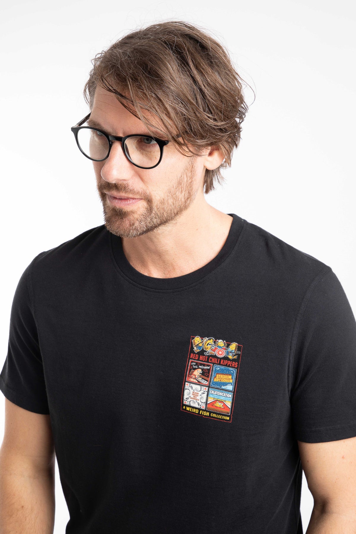 Weird Fish black t-shirt