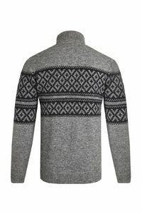 Wierd Fish grey 1/4 zip sweater