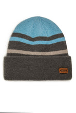 Load image into Gallery viewer, Weird Fish grey striped beanie hat
