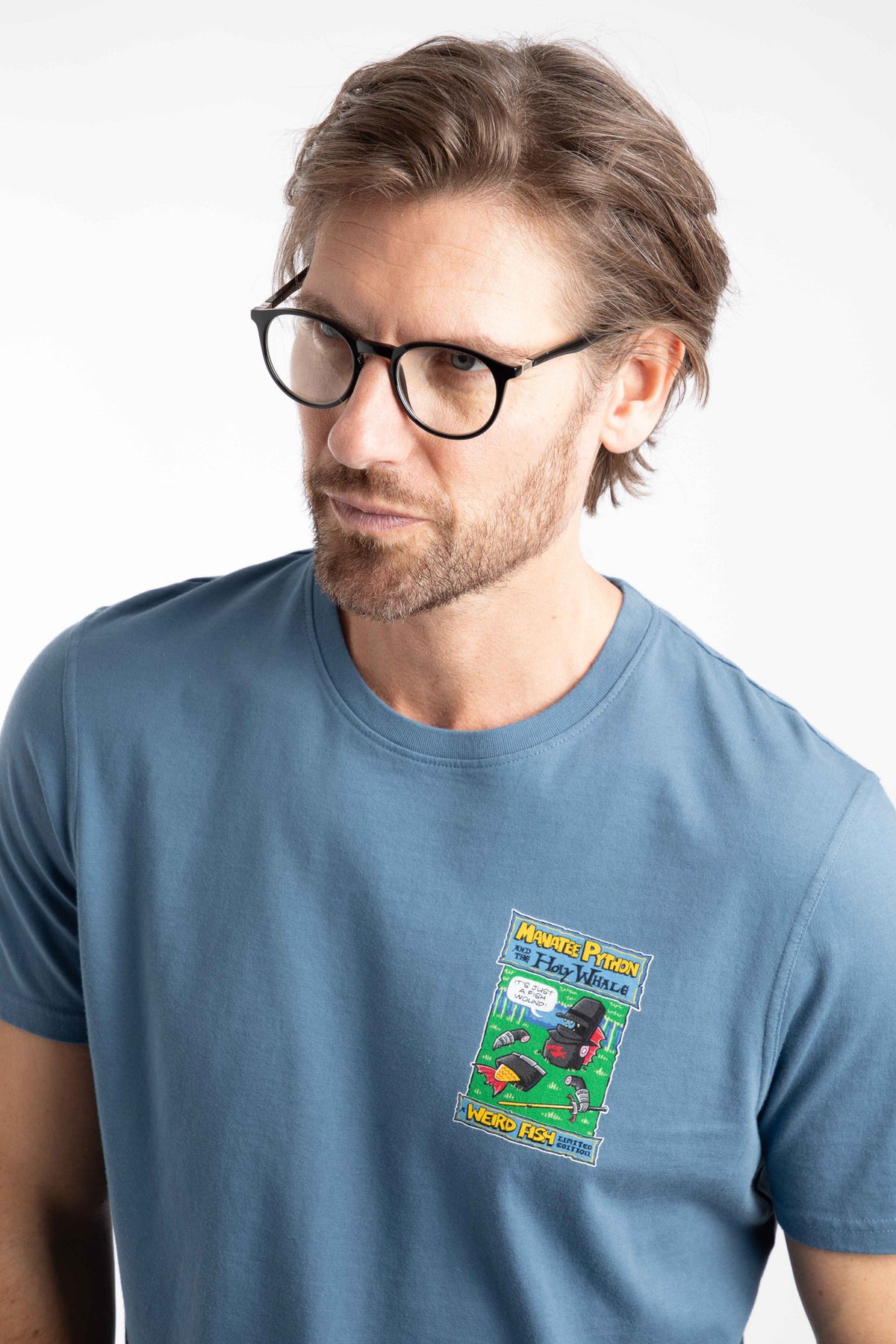 Weird Fish blue t-shirt